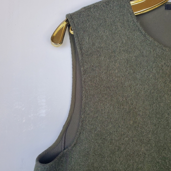 COS Wool Vest Zip Front NWOT Size 10 Neutral Minimalist - Picture 3 of 12